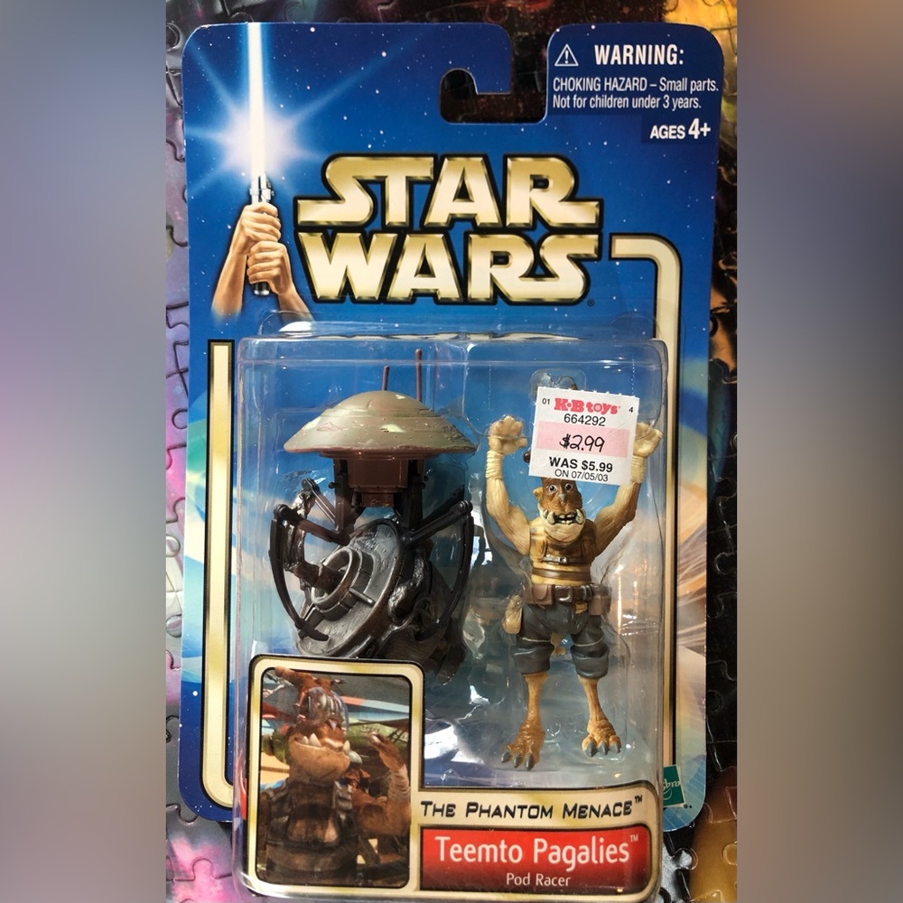 STAR WARS Collectible Action Figure by Hasbro - Teemto Pagalies -New!